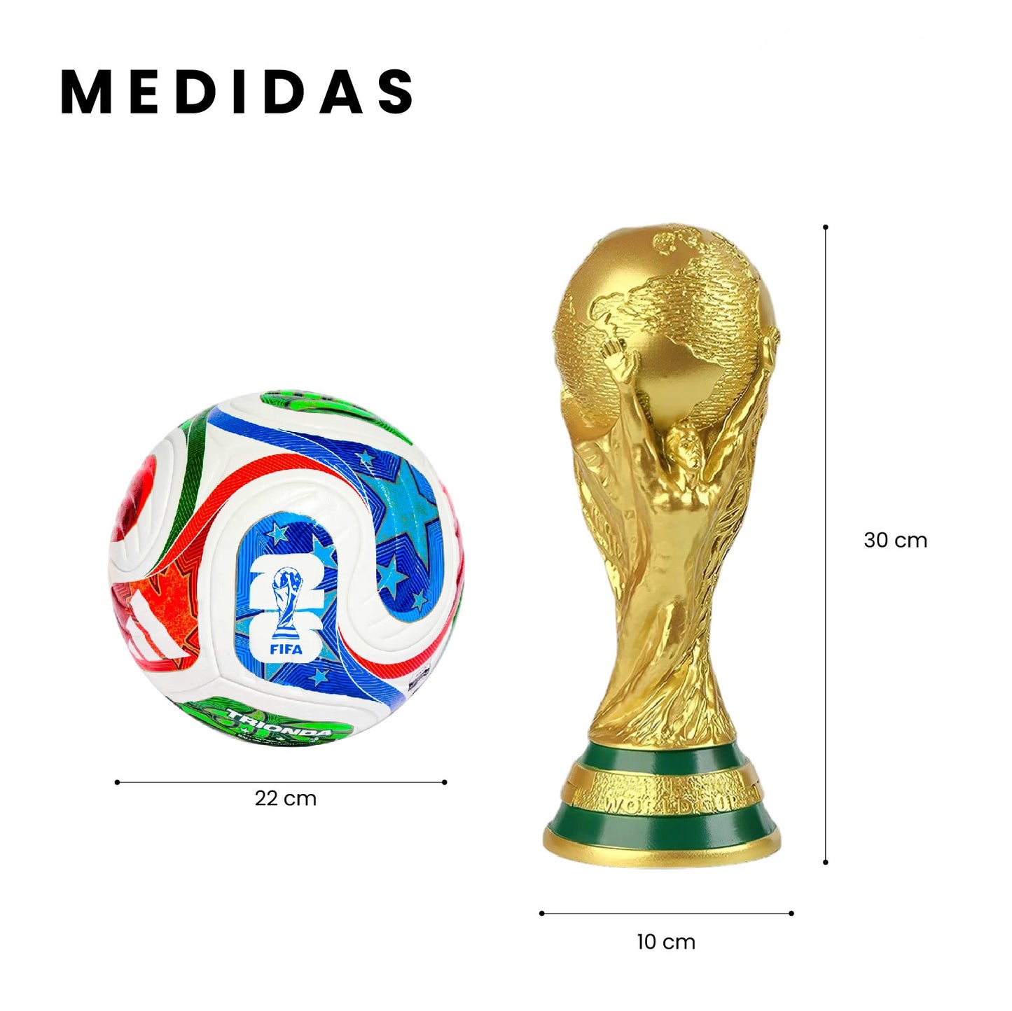 Balón De Futbol Mundial 2026 Con Copa